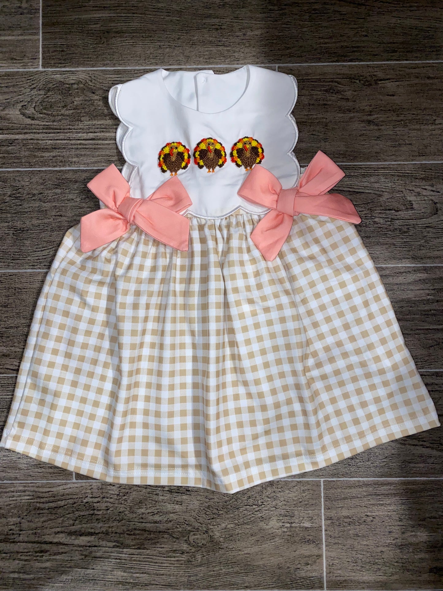 French knot turkey dress