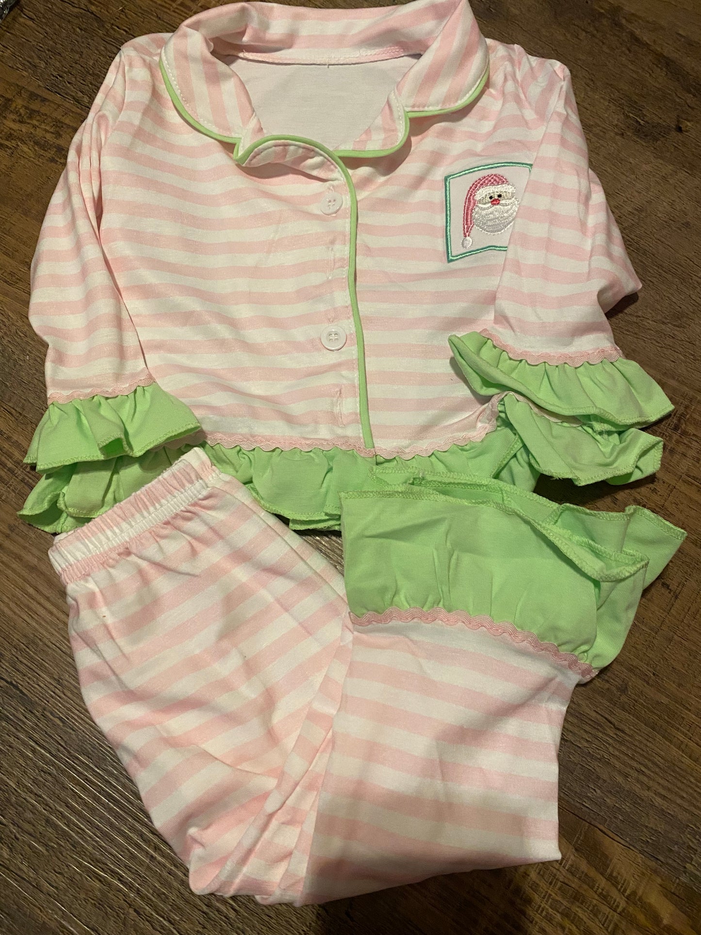 Pink Santa pajamas