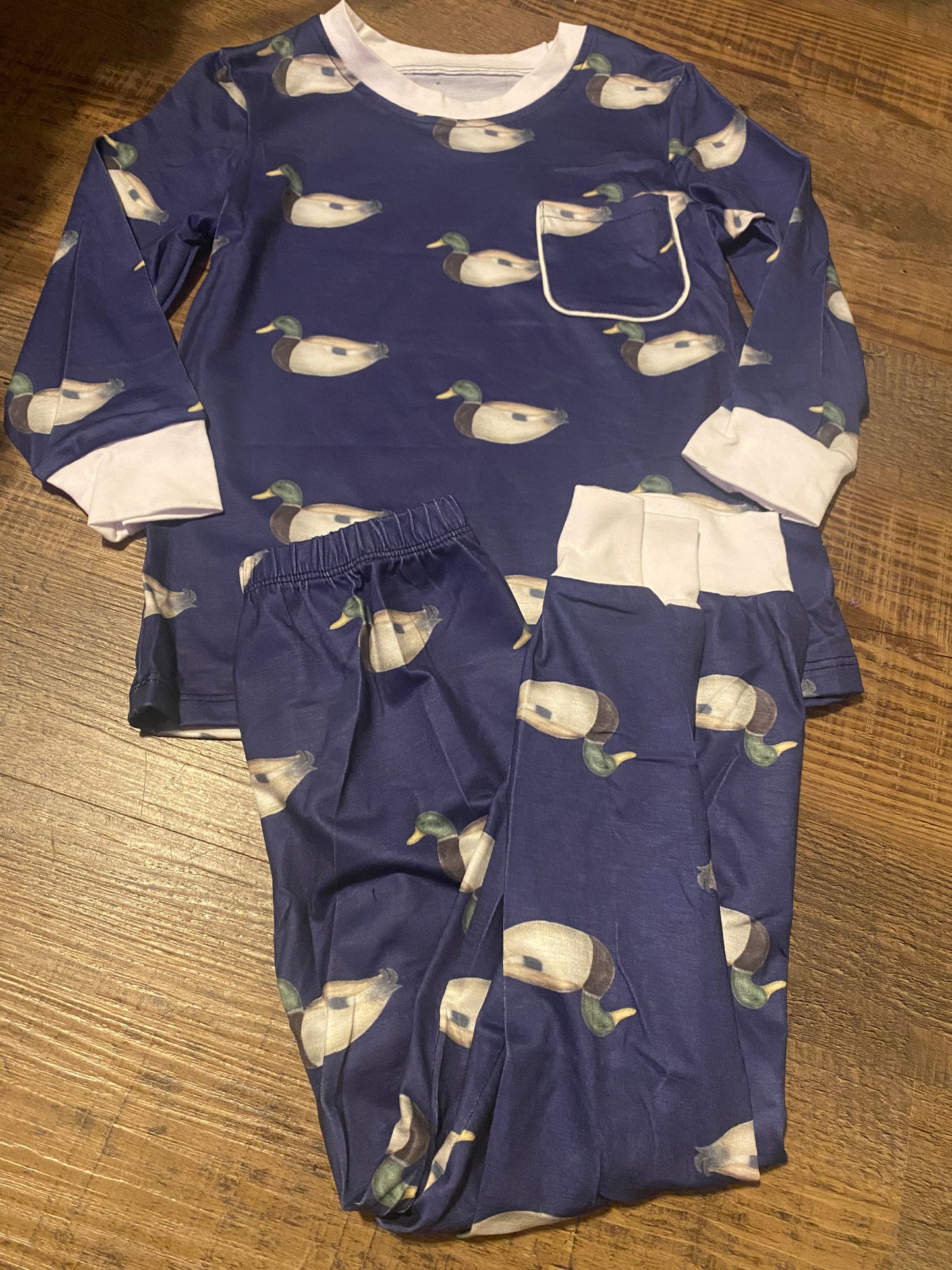 Navy duck Longsleeve pajamas