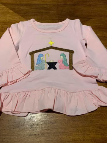Pink nativity shirt