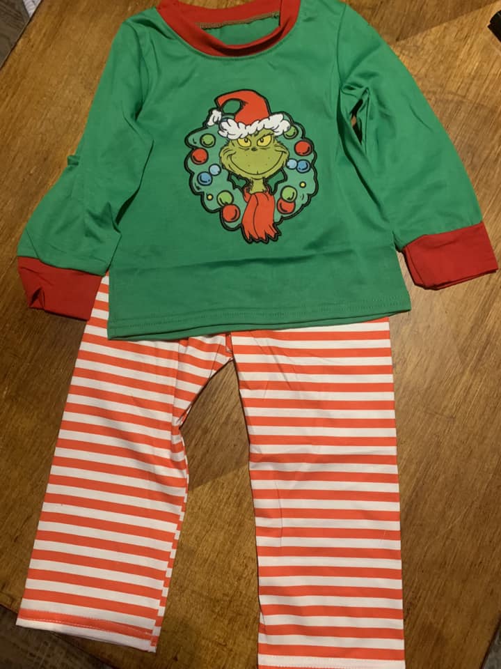 Green Guy Pajamas Boys