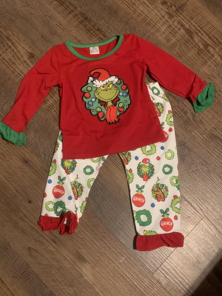 Green Guy Pajamas Girls