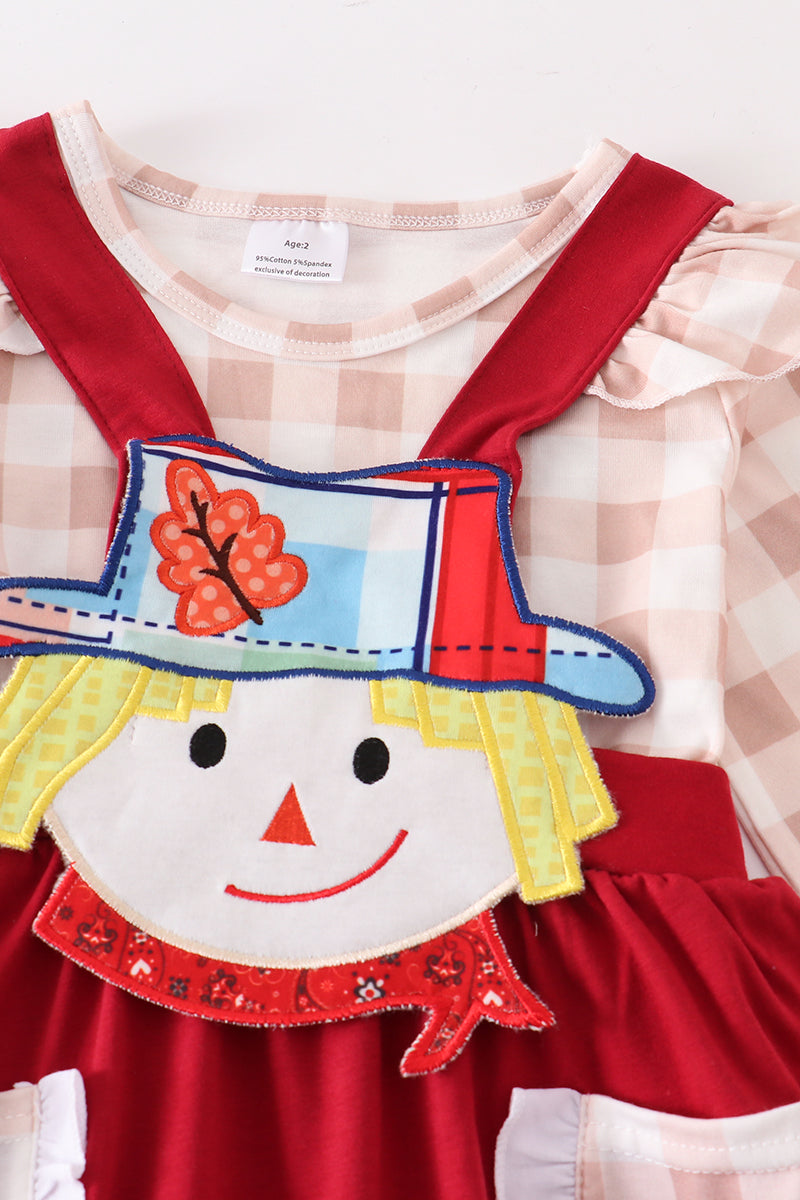 Scarecrow applique dress suit