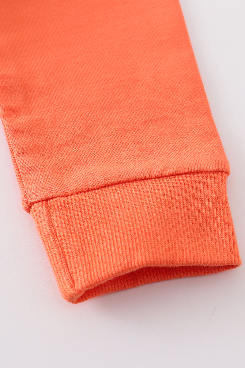 Orange gobble gobble gobble sweatshirt top