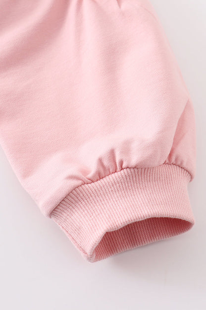 Pink christmas tree girl sweatshirt