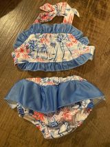 RTS BLUE & PINK SWIMSUIT 2PC GIRLS
