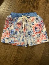 BLUE & PINK SWIM TRUNKS