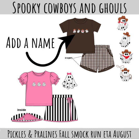 SMOCK PREORDER| SPOOKY COWBOYS AND GHOULS eta END of AUGUST
