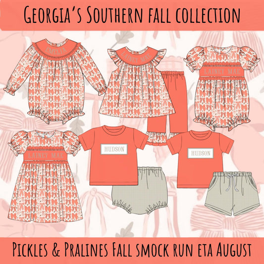 SMOCK PREORDER| GEORGIA'S SOUTHERN FALL COLLECTION eta End of August