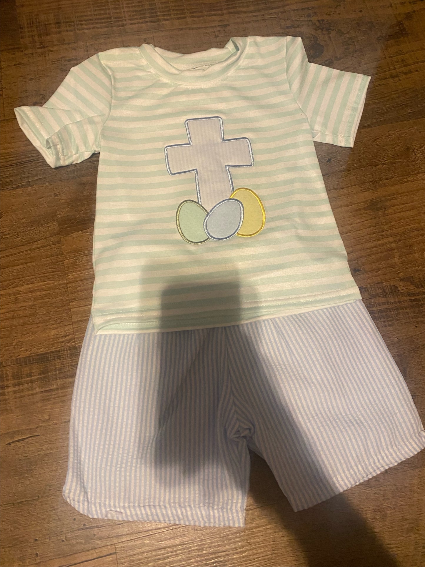 Easter cross and eggs