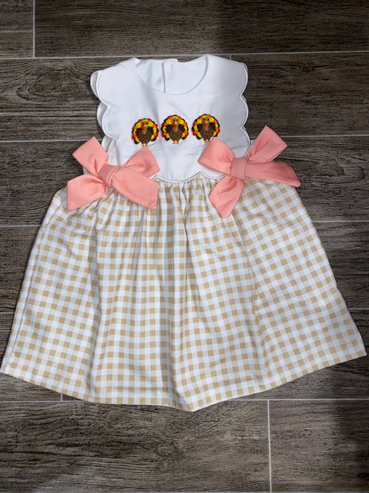 French knot turkey dress