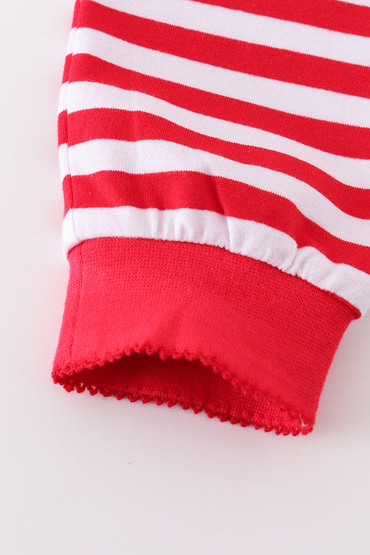 Premium Red santa claus stripe pajamas set