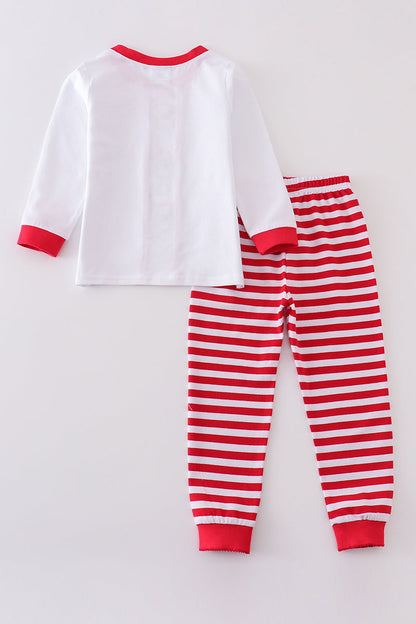 Premium Red santa claus stripe pajamas set
