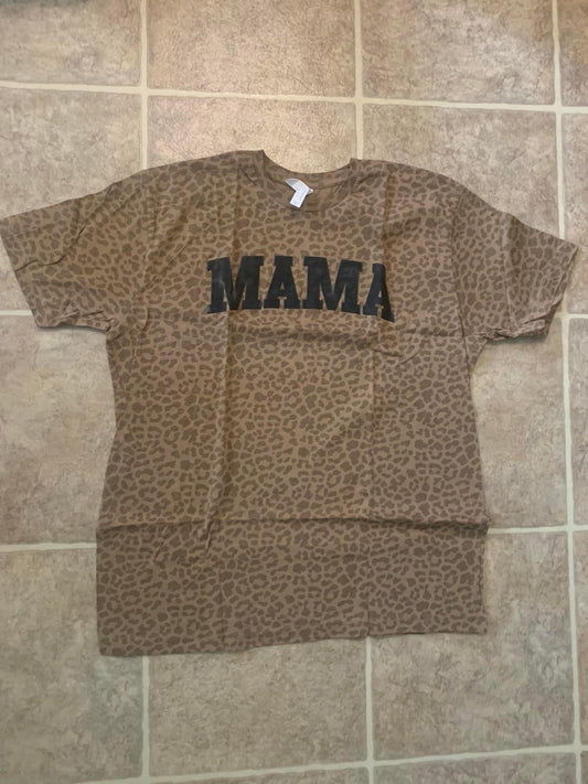 Mama leopard shirt