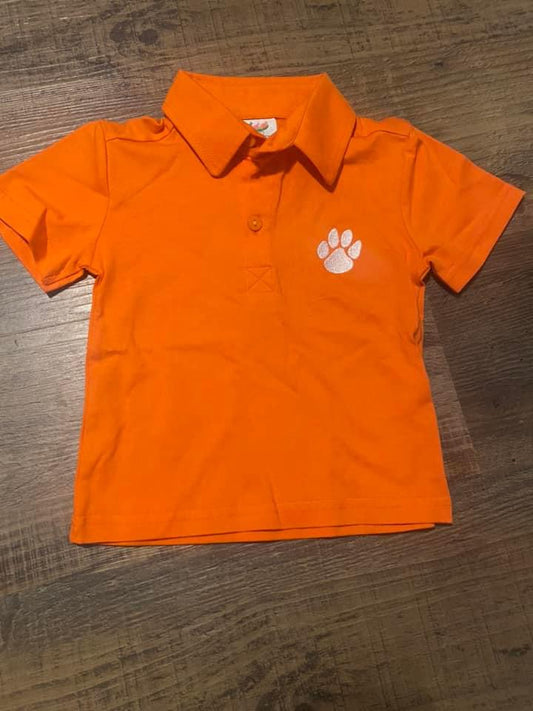 Orange paw polo