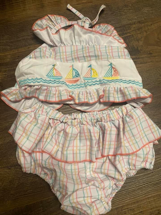 Sail boat bathing suit