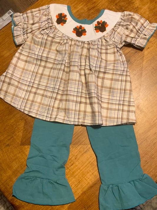FRENCH KNOT TURKEY GIRLS SET