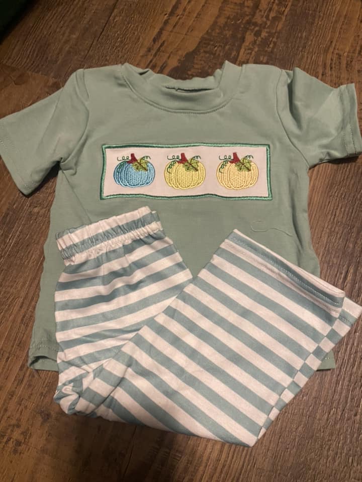Green Pumpkin Trio Set