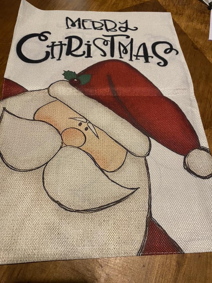 MERRY CHRISTMAS SANTA FLAG