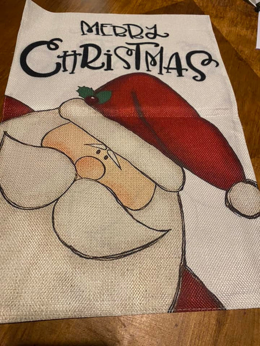 MERRY CHRISTMAS SANTA FLAG