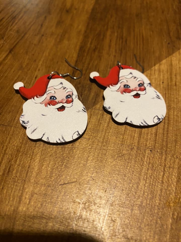 RED SANTA EARRINGS