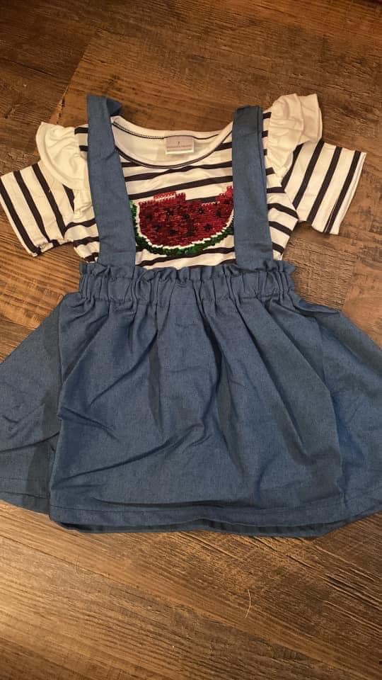 SEQUIN WATERMELON DRESS
